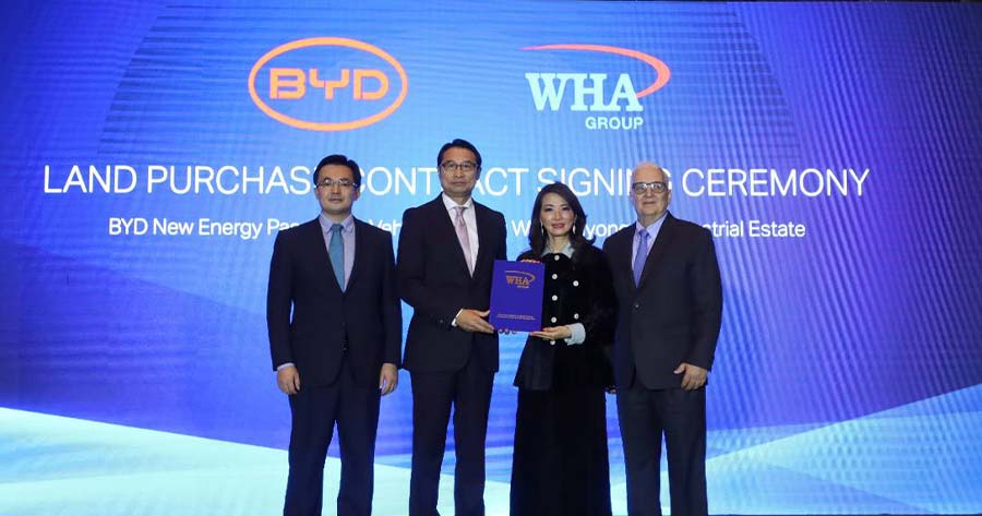 WHA Seals 600-Rai Landmark Deal with BYD for First Energy Vehicles Plant in  ASEAN - KAOHOON INTERNATIONAL